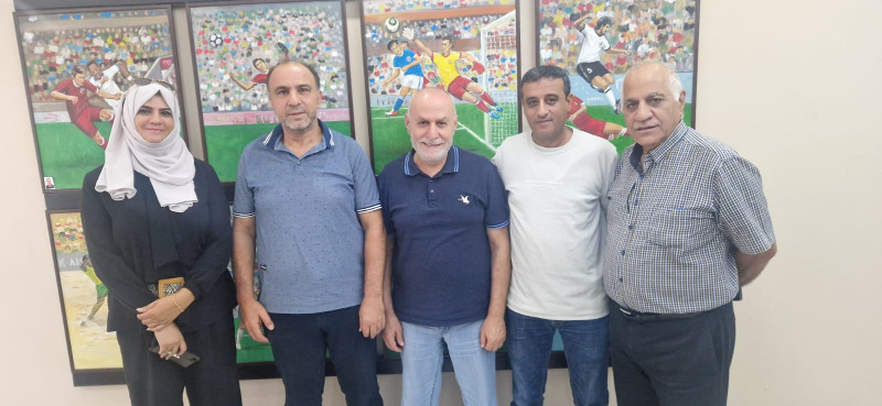 البقاعي يبحث مع الشحف تعزيز التعاون بين الاتحادين اللبناني والفلسطيني لكرة القدم