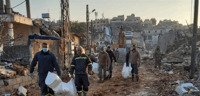 انتشال جثامين شهداء في الخيام وعلما الشعب