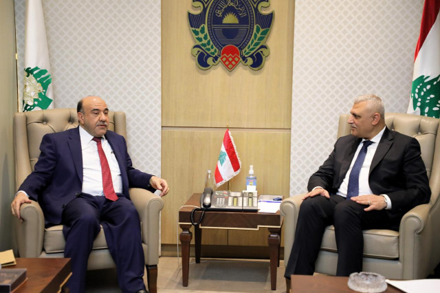 اللواء شقير يستقبل السفير الأردني والقائم بالاعمال العراقي