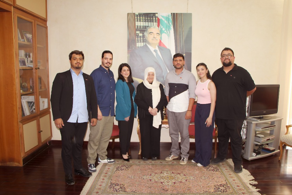 بهية الحريري تلتقي رئيس تجمع رجال الأعمال اللبناني الألماني ورئيس جمعية "The Grace" ومدير LIU و"روتاراكت - صيدا