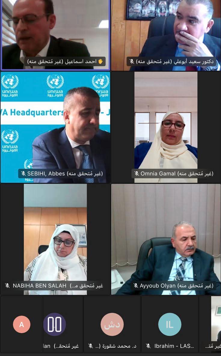 دائرة شؤون اللاجئين بالمنظمة تشارك في اجتماع الدورة (109) للجنة البرامج التعليمية الموجهة للطلبة العرب في الأراضي العربية المحتلة