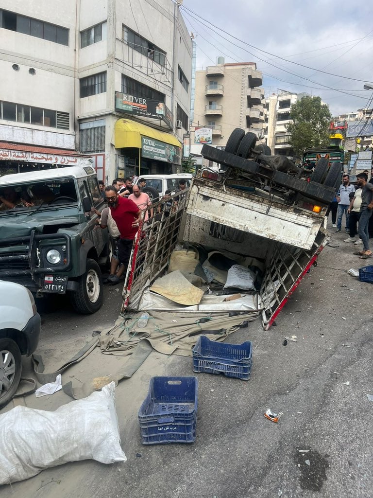 حادث سير مروع في بشامون