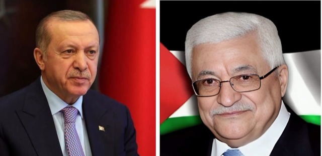 الرئيس عباس يجري اتصالاً هاتفياً مع نظيره التركي