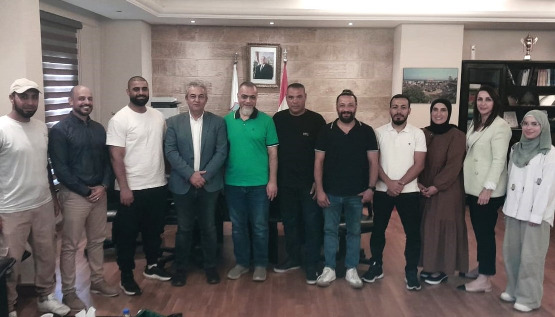 رئيس بلدية صيدا يستقبل وفداً رياضياً فلسطينياً برئاسة د. أبوالعينين