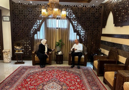 بهية الحريري التقت محافظ الجنوب منصور ضو