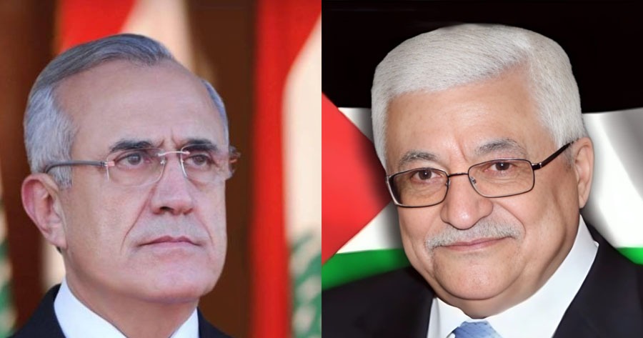 الرئيس عباس يعزي الرئيس اللبناني الأسبق ميشال سليمان بوفاة والد زوجته
