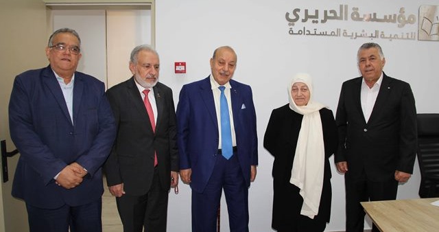 بهية الحريري عرضت الشأن الفلسطيني  مع عارف وحزوري وحسين