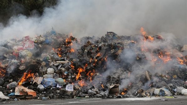 تصادم بسبب دخان النفايات