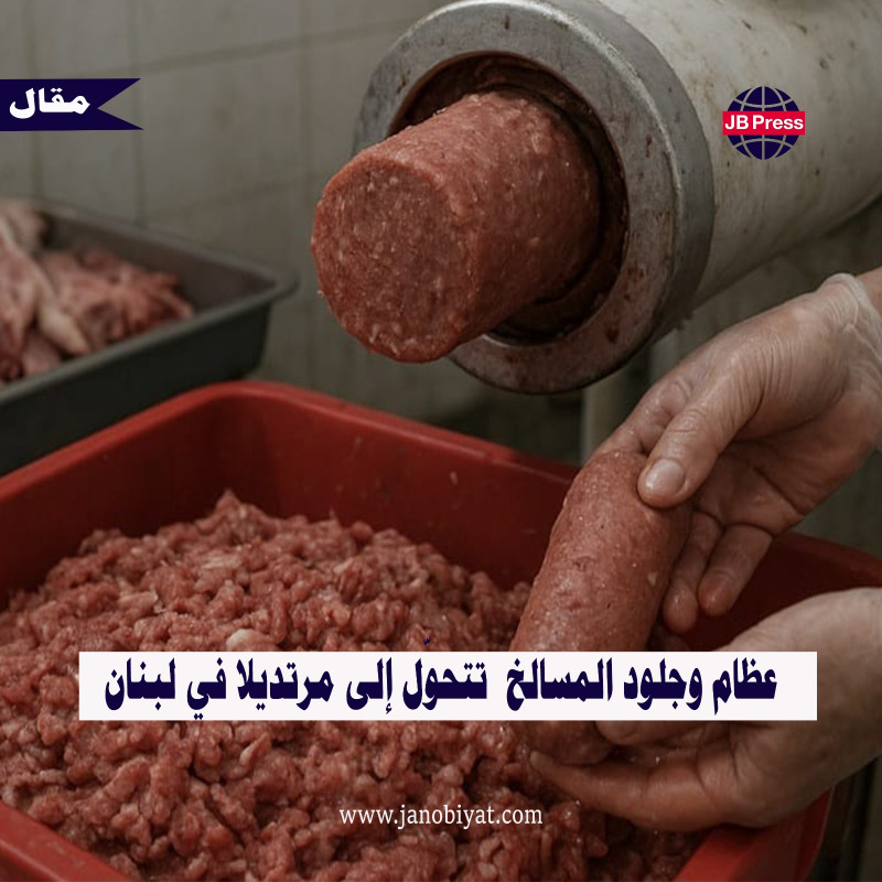 عظام وجلود المسالخ تتحوّل إلى مرتديلا في لبنان