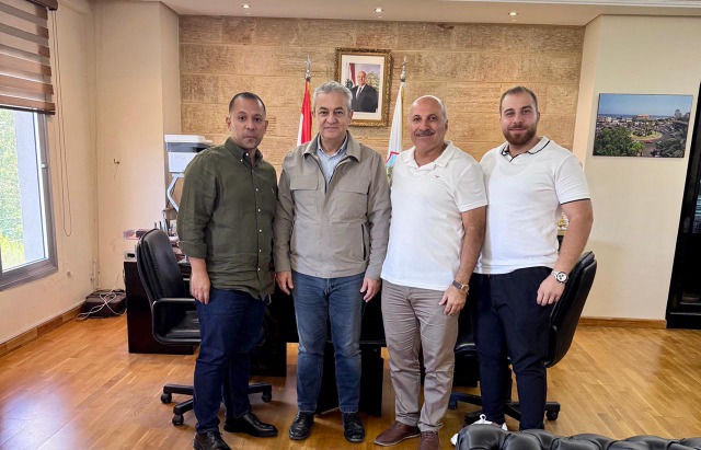 رئيس بلدية صيدا يستقبل نادر وأحمد عزام وباسم الحسن