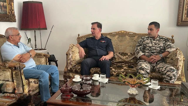 النائب سعد يستقبل العقيد علي حلاوي بمناسبة توليه مهامه الجديدة