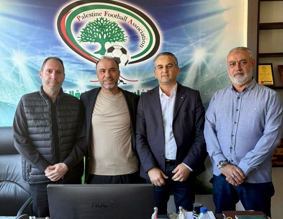 اتحاد كرة القدم الفلسطيني يستقبل وفدًا من القيادة الرياضية والأمنية الفلسطينية
