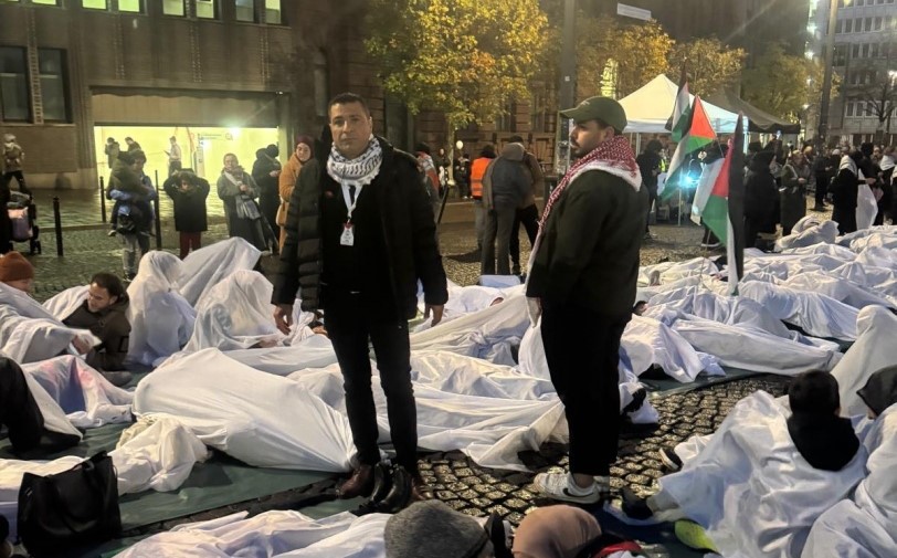 تظاهرة بالالاف للجالية الفلسطينية في بريمن الألمانية لأجل غزة