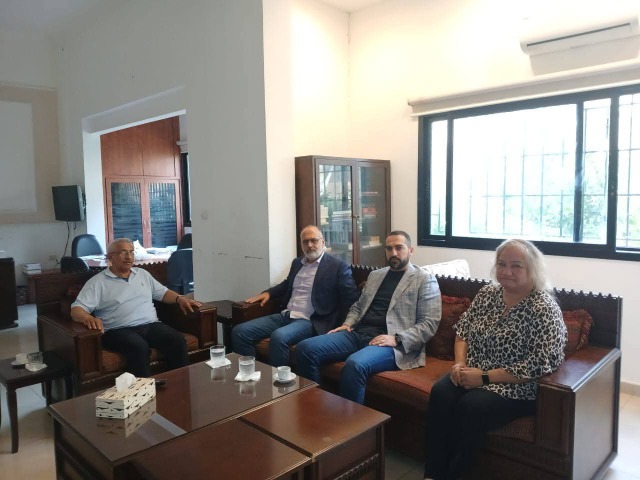 أسامة سعد يستقبل رئيس بلدية طنبوريت الدكتور إيلي خطّار