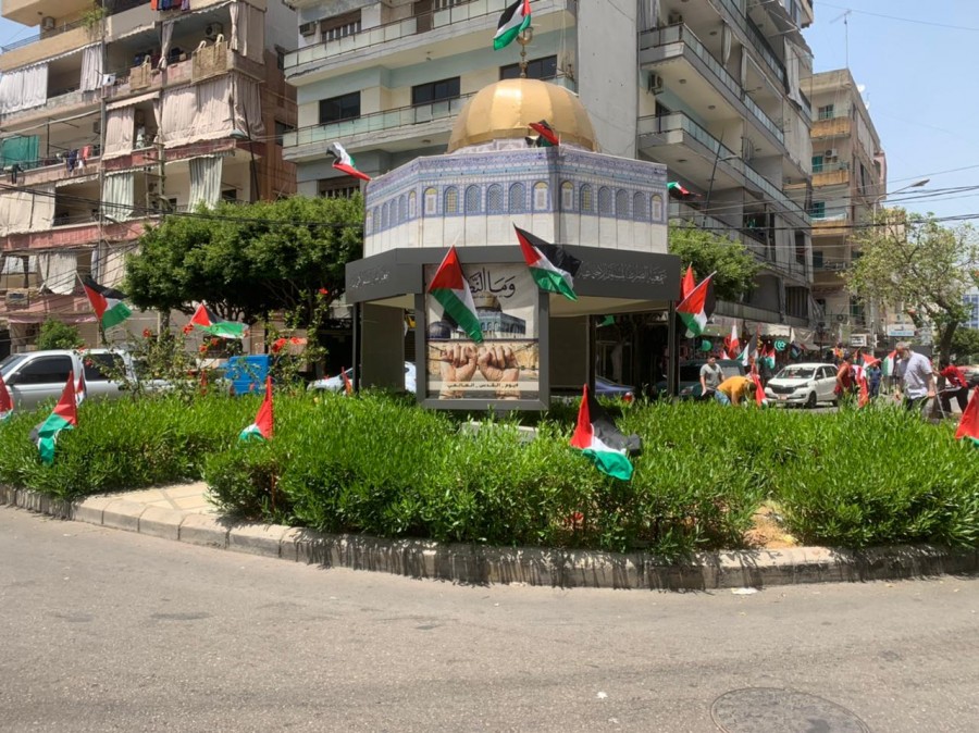 تشجير "ساحة القدس"... عمر مرجان يزرع الأمل الأخضر