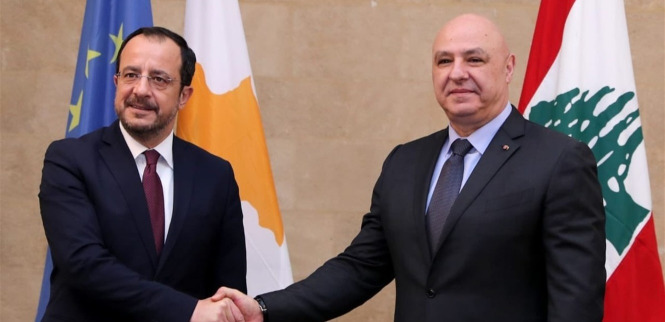 توقيع إتفاقية ترسيم الحدود البحرية بين قبرص ولبنان... الرئيس عون: خطوة ستسمحُ باسكتشاف الثروات