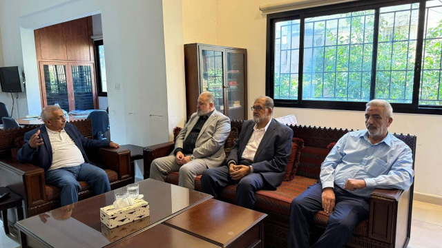 النائب سعد يستقبل وفدًا من حركة "حماس" لبحث الأوضاع الفلسطينية العامّة وأمن المخيمات