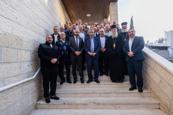 د. خوري يلتقي رؤساء كنائس وجمعيات بيت جالا ويؤكّد رسالة الميلاد وصمود أبناء شعبنا