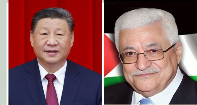 الرئيس عباس يشكر نظيره الصيني على تقديم 100 مليون دولار دعماً إنسانياً لفلسطين