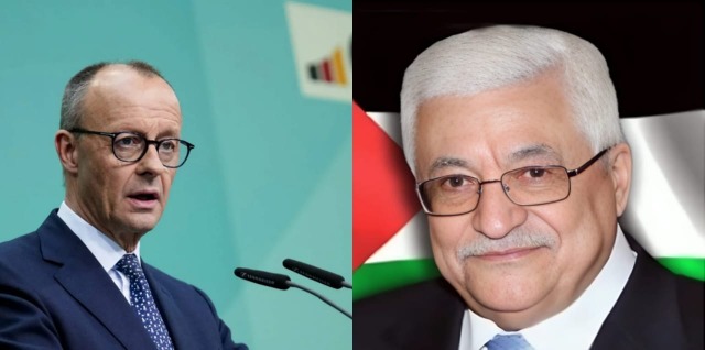 الرئيس عباس يتلقى اتصالاً هاتفياً من المستشار الألماني