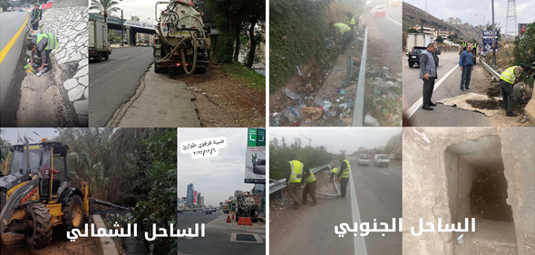 وزارة الأشغال ترفع جاهزيتها لمواجهة المنخفض الجوي