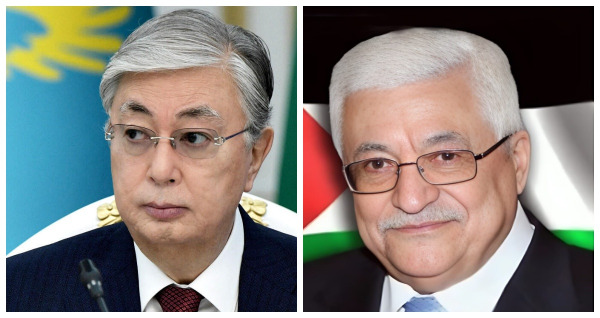 الرئيس عباس يتلقى اتصالا هاتفيا من نظيره الكازاخي