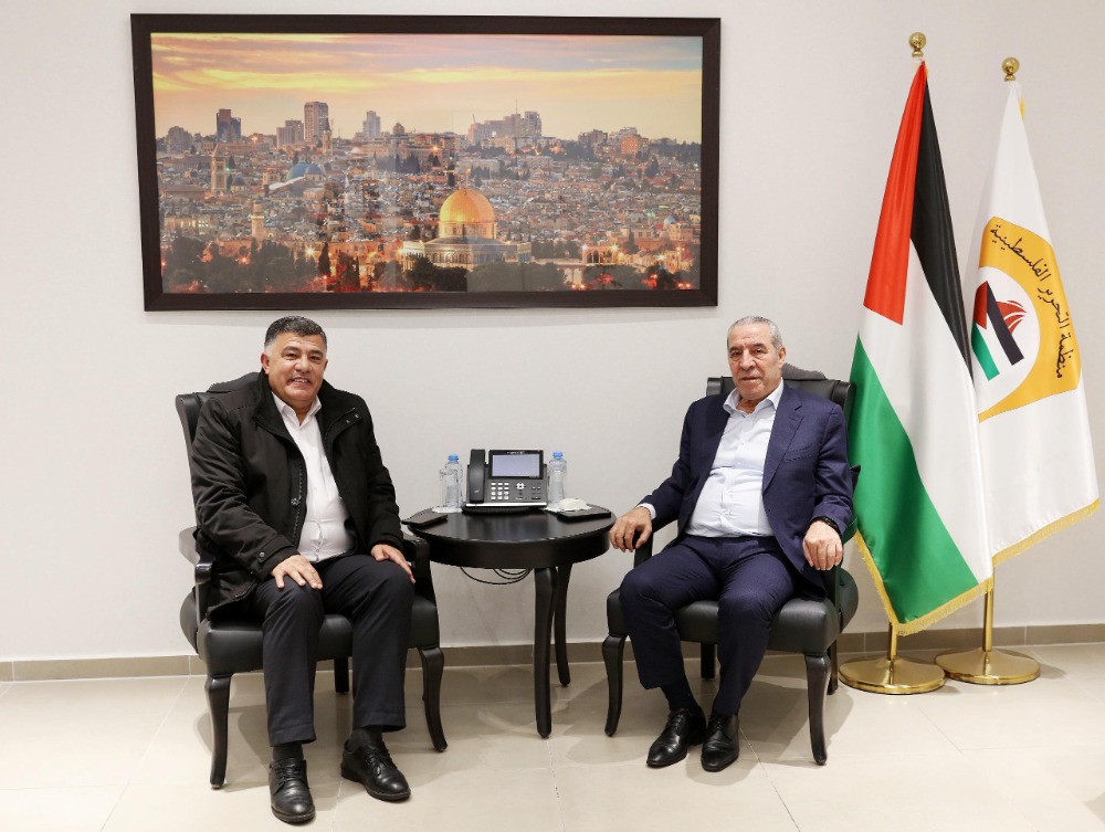 الشيخ يستقبل محافظ نابلس