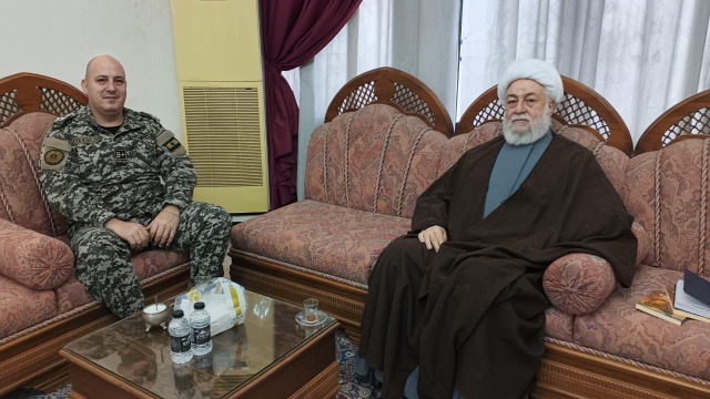 المفتي عسيران يستقبل المقدم لبيب سعد