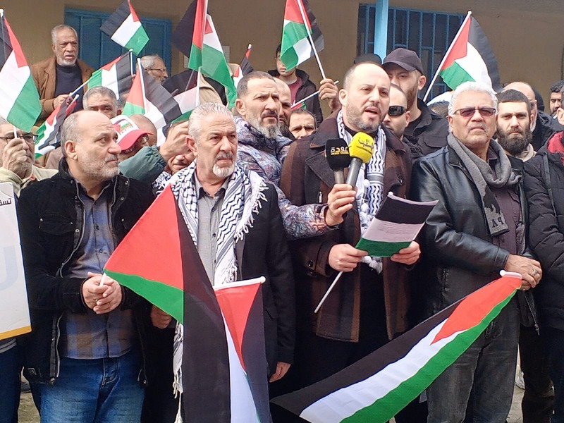 اعتصام جماهيري في صيدا دعما للأونروا وتمسكا بحقوق اللاجئين الفلسطينيين
