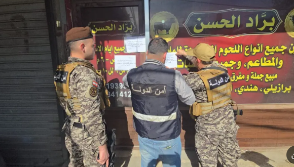 ضبط مستودع لحوم فاسدة في صور وإقفاله بالشمع الأحمر