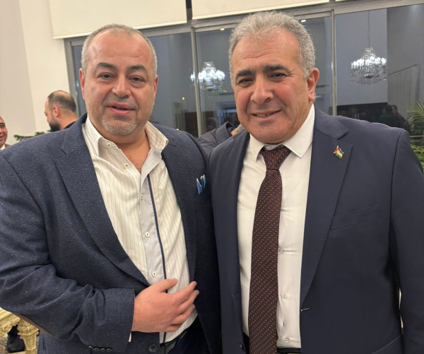 عامر  معطي في ضيافة السفير الأسعد: تعزيز الأخوّة اللبنانية - الفلسطينية بحضور ممثل الرئيس محمود عباس