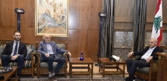 جنبلاط بعد لقائه الرئيس بري: المحنة كبيرة وسنجتازها سوياً