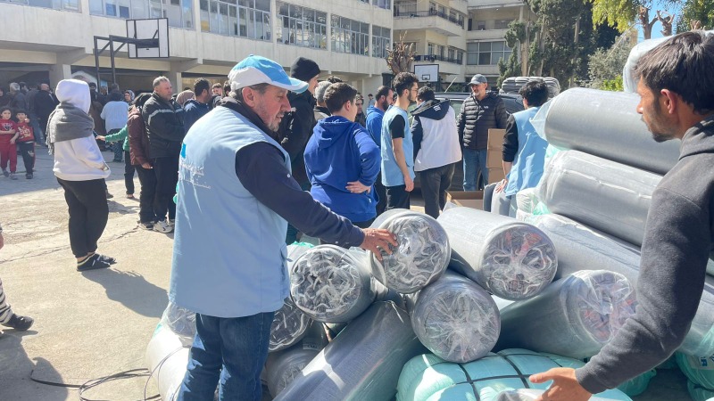 "المستقبل" - الجنوب على خط إغاثة النازحين في صيدا
