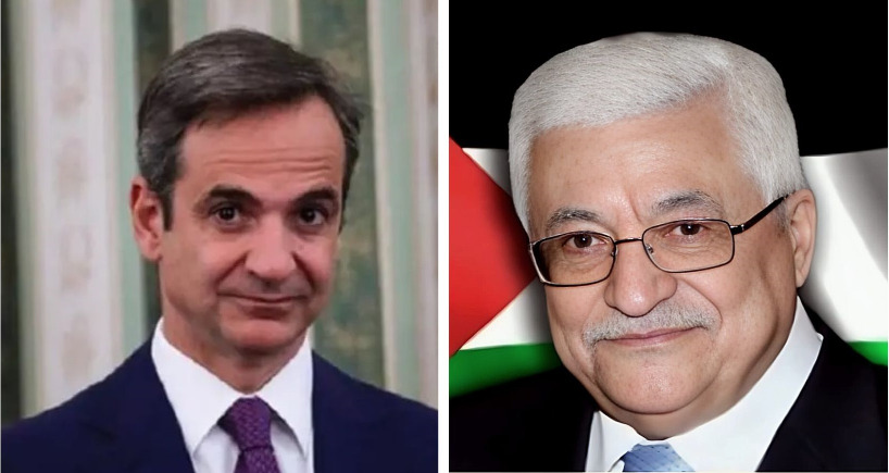 الرئيس عباس يتلقى اتصالا هاتفيا من رئيس الوزراء اليوناني