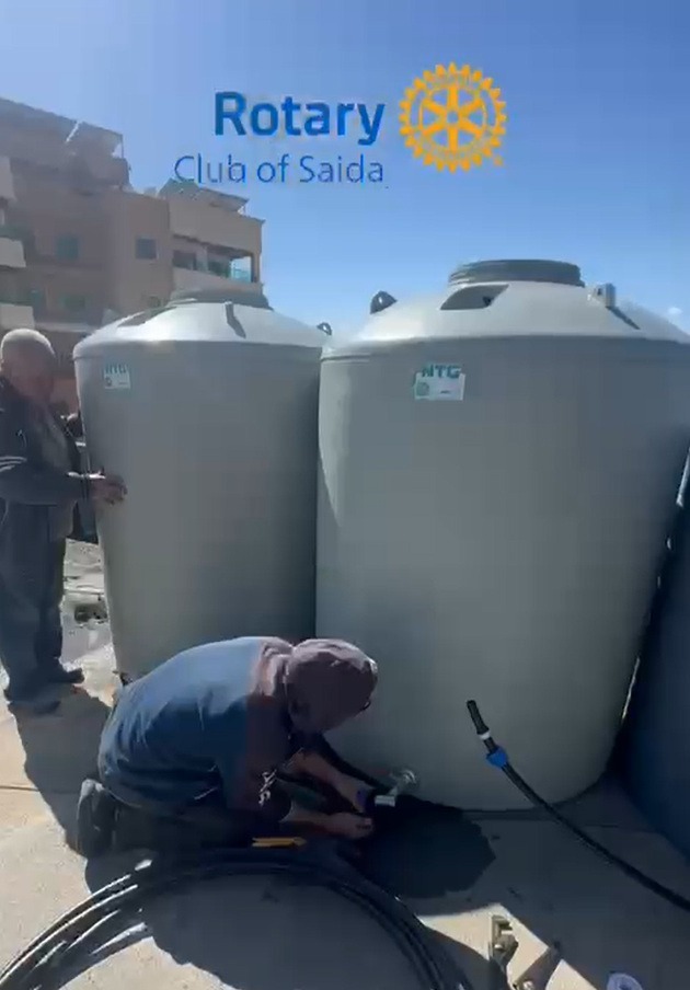 روتاري صيدا يطلق مبادرات لتأهيل المرافق الصحية وشبكات المياه في مراكز الإيواء بالتعاون مع مؤسسة الجبيلي للزراعة وCG FUND – Lebanon