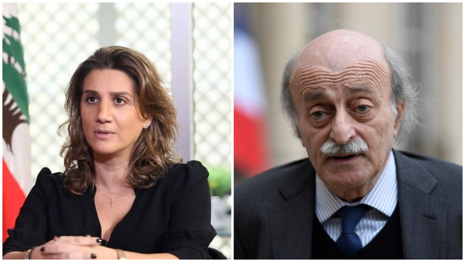 جنبلاط يتصل بيمنى بشير الجميل مشيداً بمواقفها