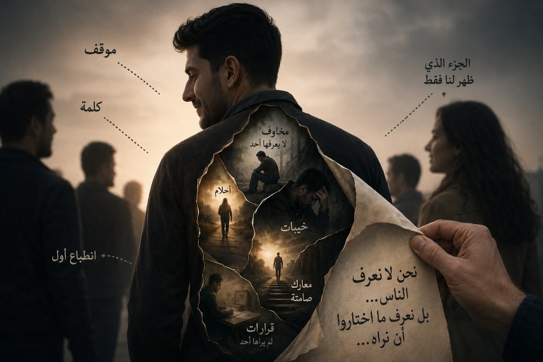 نحن لا نعرف الناس… بل نعرف ما اختاروا أن نراه!