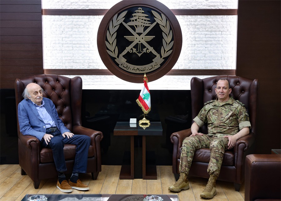 العماد هيكل يلتقي وليد جنبلاط...