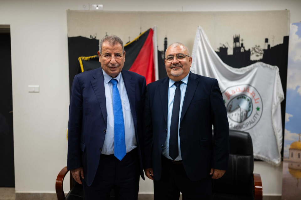 د. خوري يهنئ رئيس وأعضاء مجلس بلدي بيت جالا الجديد ويلتقي مؤسسات وجمعيات المدينة