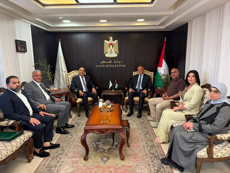 الوزير عساف يلتقي سفير المملكة المغربية لدى دولة فلسطين