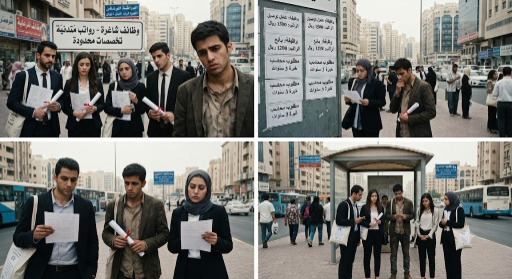 الخرّيجون يواجهون سوق عمل محدودا برواتب مُتدنيّة أو وظائف بعيدة عن اختصاصاتهم