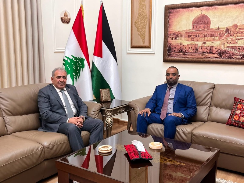 السفير الاسعد يستقبل القائم باعمال السودان في لبنان