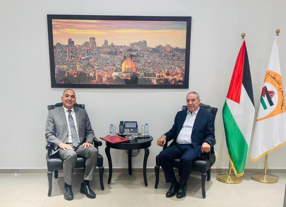 الشيخ يستقبل سفير المملكة المغربية لدى فلسطين