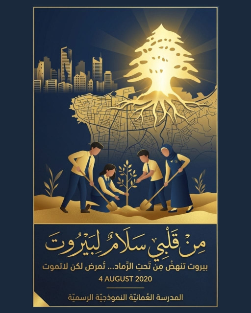 المدرسة العُمانيّة النموذجية في ذكرى 4 آب: بيروت تتألم لكنها لا تموت