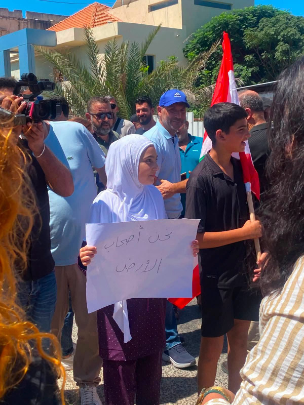 وقفة تضامنية لأهالي المنصوري تحت عنوان: "المنصوري غير محتلّة"