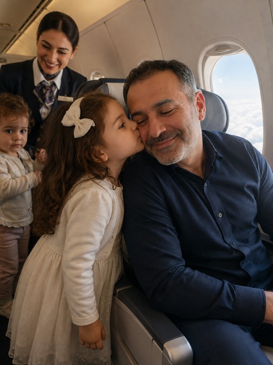 طفلة كانت توزّع الحب على ارتفاع ثلاثين ألف قدم