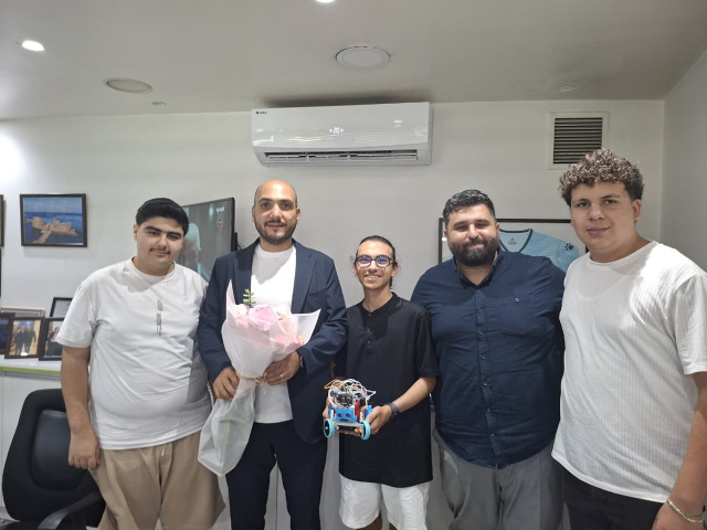 عمر مرجان يستقبل أبطال لبنان في الأولمبياد العالمي للروبوت