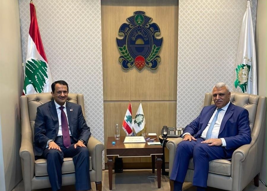 اللواء شقير يبحث الأوضاع العامة مع السفير القطري