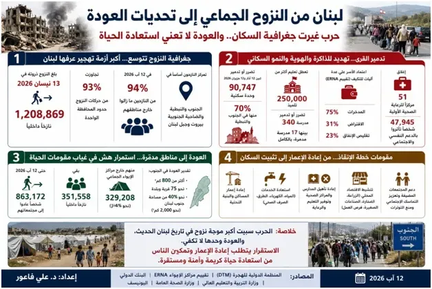 لبنان من النزوح الجماعي إلى تحدّيات العودة