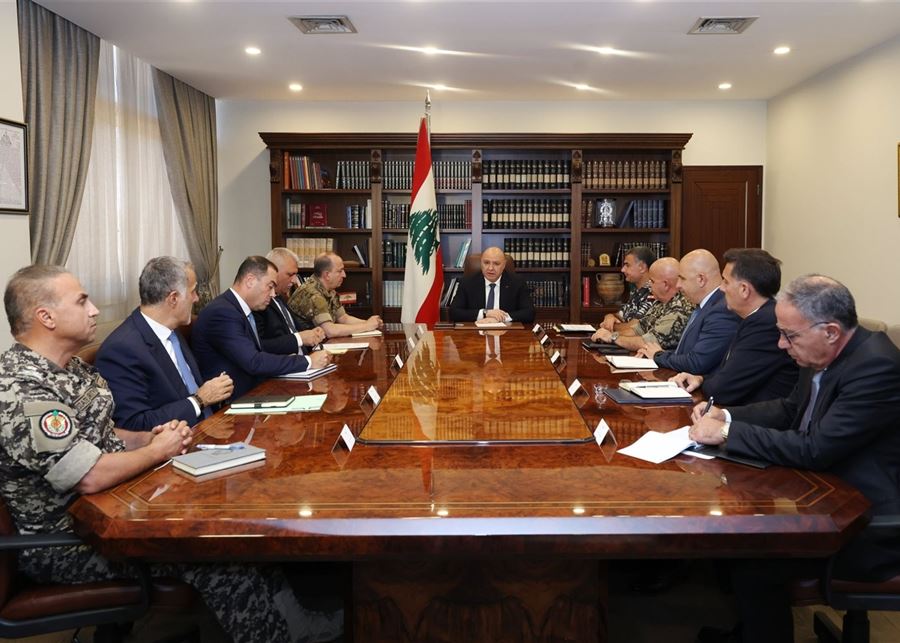 الرئيس عون يترأس اجتماعًا أمنيًا موسعًا في بعبدا.. الجنوب والنبطية في صدارة البحث